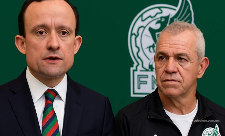 Javier Aguirre y Mikel Arriola en conferencia cambios Liga MX Mundial 2026